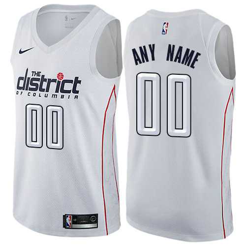 Men & Youth Customized Washington Wizards City Edition Nike White Jersey->customized nba jersey->Custom Jersey